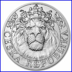 2022 5 Oz Silver $10 Niue Czech Lion BU Coin