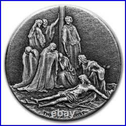 2022 BIBLICAL SILVER COIN SERIES THE DEAD CHRIST 2 oz NIUE SILVER- NEWithORIG PACK