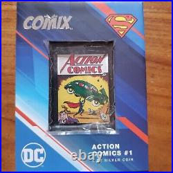 2022 COMIX ACTION COMICS SUPERMAN #1 Silver Coin