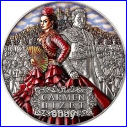 2022 Carmen Bizet 2 oz silver coin Niue