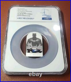 2022 DC Comics NGC PF 70 Ultra Cameo NIUE 1oz Silver $2 THE BATMAN BATMOBILE 2022 DC Comics NGC PF 70 Ultra Cameo NIUE 1oz Silver $2 THE BATMAN BATMOBILE