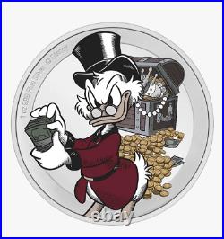 2022 Disney Scrooge McDuck 75th Anniversary 1oz Silver Coin