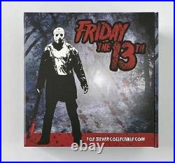 2022-Friday The 13th-Jason's Mask 1oz Silver Coin-PF70 First Releases NGC OGP
