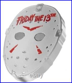 2022-Friday The 13th-Jason's Mask 1oz Silver Coin-PF70 First Releases NGC OGP