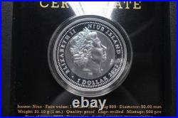 2022 Helios 1 oz. 999 silver Proof coin Niue Mintage of 500