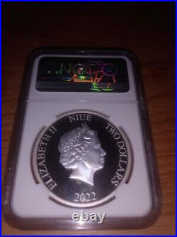 2022 NGC PF70 Niue Disney Princess Aurora 1 Oz Silver Coin FREE SHIPPING