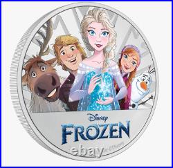 2022 NIUE $2 Disney Frozen 1 oz. 999 silver proof coin