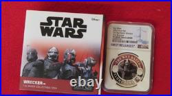 2022 NIUE $2 STAR WARS The Bad Batch WRECKER 1oz NGC PF69 UC