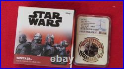 2022 NIUE $2 STAR WARS The Bad Batch WRECKER 1oz NGC PF69 UC