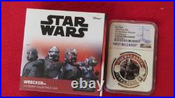 2022 NIUE $2 STAR WARS The Bad Batch WRECKER 1oz NGC PF69 UC
