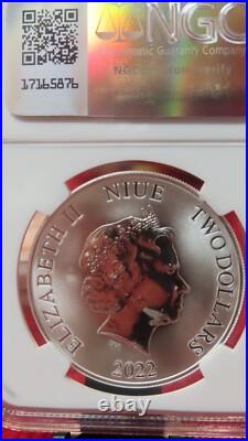 2022 NIUE $2 The Survivor Tree MS69 NGC. 999 Silver 1 Oz AG RARE 2022 NIUE $2 The Survivor Tree MS69 NGC. 999 Silver 1 Oz AG RARE