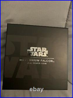 2022 NIUE 3oz Silver Coin Star Wars Millennium Falcon With Mintage Of 3000 Only