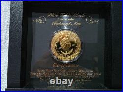 2022 NIUE Faberge Art Blue Table Clock Coin Colorized 1 oz. 999 Silver Box/COA 2022 NIUE Faberge Art Blue Table Clock Coin Colorized 1 oz. 999 Silver Box/COA