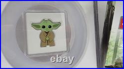 2022 NIUE S$2 YODA NGC PF70 Ultra Cameo, STAR WARS. 999 Silver