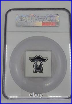 2022 NIUE S$2 YODA NGC PF70 Ultra Cameo, STAR WARS. 999 Silver
