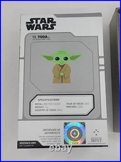 2022 NIUE S$2 YODA NGC PF70 Ultra Cameo, STAR WARS. 999 Silver