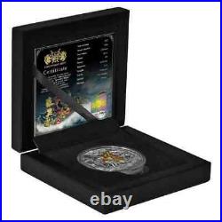 2022 NIue The Eight Immortals Zhang Guolao 2 oz Antiqued Silver Mintage of 500