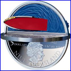 2022 Niue 110th Anniversary of the Titanic Sinking 3D Colorized 2 oz Silver Coin