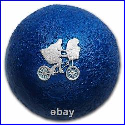 2022 Niue 1 oz Ag $2 E. T. Bicycle Over The Moon Spherical Coin SKU#260663