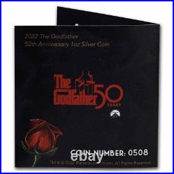 2022 Niue 1 oz Ag $2 The Godfather 50th Keep Your Friends Close SKU#258928