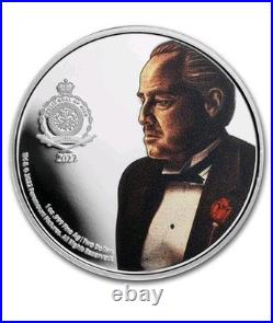 2022 Niue 1 oz Ag Colorized Proof $2 Godfather 50th Anniversary