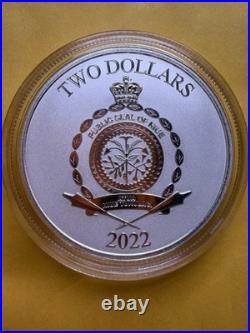 2022 Niue 1 oz Silver $2 Star Wars Grogu Baby Yoda BU Coin. 999 Fine IN Capsule