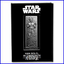 2022 Niue 1 oz Silver $2 Star Wars Han Solo in Carbonite Bar SKU#249801