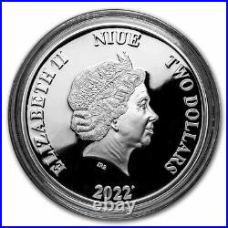 2022 Niue 1 oz Silver Coin $2 DC Classics AQUAMANT SKU#259884