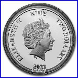2022 Niue 1 oz Silver Coin $2 DC Classics BATMANT
