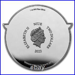 2022 Niue 1 oz Silver Coin $2 DC Heroes WONDER WOMAN Logo