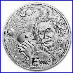 2022 Niue 1 oz Silver Icons of Inspiration Einstein Proof SKU#256458