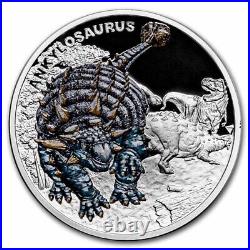 2022 Niue 1 oz Silver Prehistoric World Ankylosaurus SKU#259848