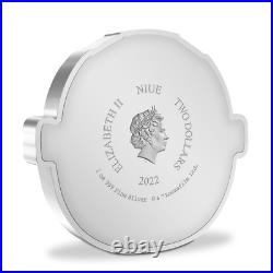 2022 Niue $2 1oz Silver Grogu in Pod Silver Proof Coin