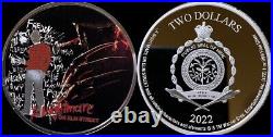 2022 Niue $2 A Nightmare on Elm Street 1oz Silver Proof Coin-COA included