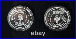 2022 Niue 2-Coin Colorized 999 Silver Yu-Gi-Oh! Set Yami Yugi/Dark Magician Rare
