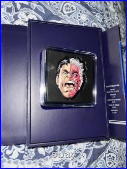 2022 Niue $2 DC Batman Faces of Gotham Two-Face 1 oz. 999 Fine Silver Coin