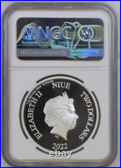 2022 Niue $2 Disney 101 Dalmatians Family 1oz Silver Coin NGC PR70 UC ER OGP B13