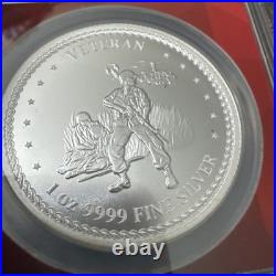 2022 Niue $2 Veteran 1 oz. 999 Silver Round Soldiers Helicopter in Plastic Case 2022 Niue $2 Veteran 1 oz. 999 Silver Round Soldiers Helicopter in Plastic Case