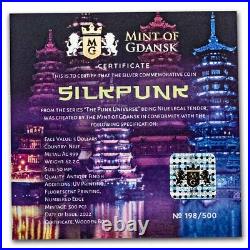 2022 Niue 2 oz Antique Silver The Punk Universe Silkpunk SKU#261646