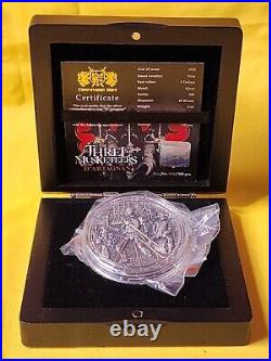 2022 Niue 2 oz Antique Silver The Three Musketeers D'Artagnan Only 500 Made 2022 Niue 2 oz Antique Silver The Three Musketeers D'Artagnan Only 500 Made