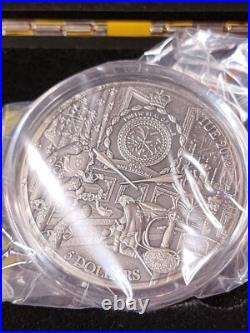 2022 Niue 2 oz Antique Silver The Three Musketeers D'Artagnan Only 500 Made 2022 Niue 2 oz Antique Silver The Three Musketeers D'Artagnan Only 500 Made
