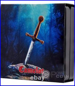 2022 Niue 2 oz Silver Antique Camelot Sir Lancelot