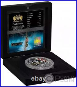 2022 Niue 2 oz Silver Antique Camelot Sir Lancelot
