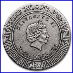 2022 Niue 2 oz Silver Antique Gods Dionysus SKU#278655