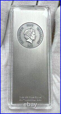 2022 Niue 3 oz. 999 Silver $10 Star Wars Han Solo in Carbonite Bar 2305/5000