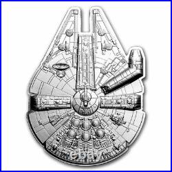 2022 Niue 3 oz Silver $2 Star Wars Millennium Falcon Shaped Coin