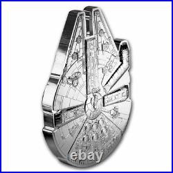 2022 Niue 3 oz Silver $2 Star Wars Millennium Falcon Shaped Coin