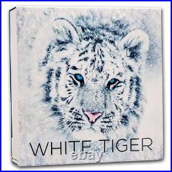 2022 Niue 3 oz Silver White Hunters White Tiger BU SKU#271486
