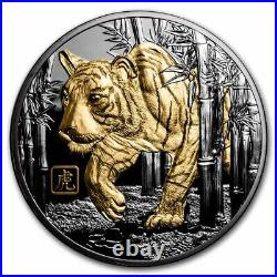 2022 Niue 5 oz Silver Black Proof Year Of the Tiger SKU#245026