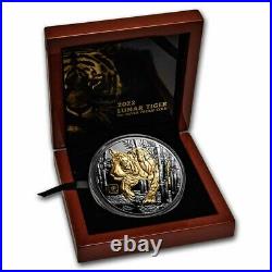 2022 Niue 5 oz Silver Black Proof Year Of the Tiger SKU#245026